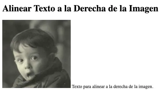 Imagen flotada con espacio respecto al texto
